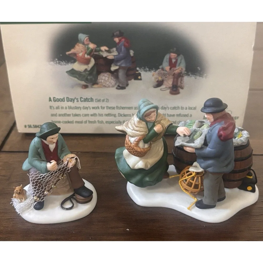 Dept 56 Dickens Village Lot Accessory Sets Ale Mates Good Days Catch Town Crier